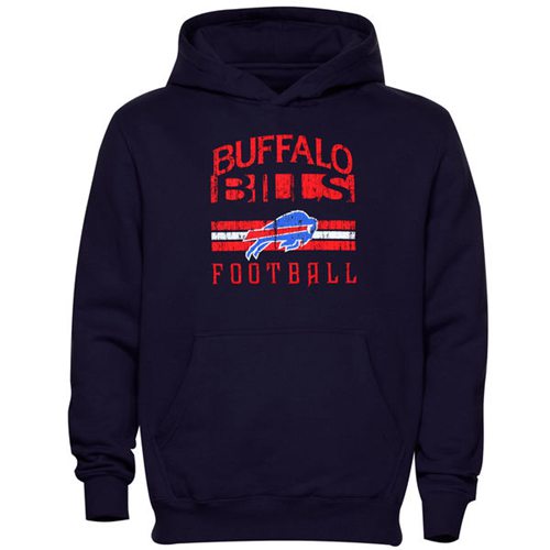 Buffalo Bills Pregame Pullover Hoodie Navy Blue